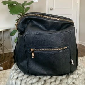 Fawn Design original design diaper bag in Black